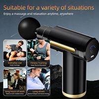 Mini pistolet de massage de poche rechargeable, masseur à percussion portable pour les voyages, le fitness en plein air, vente en gros OEM