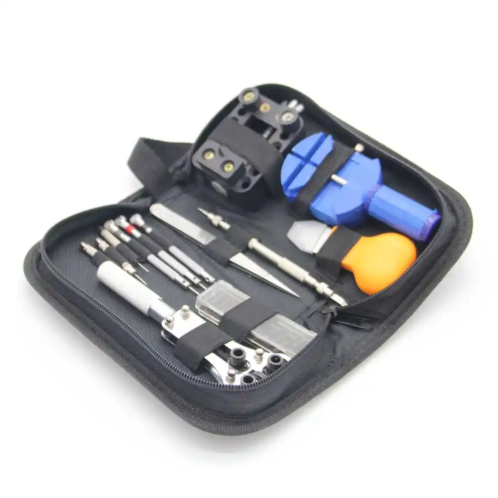 Watch Case Opener Link Spring Bar Remover Screwdriver Tweezer Watchmaker Watch Repair Tool Kit