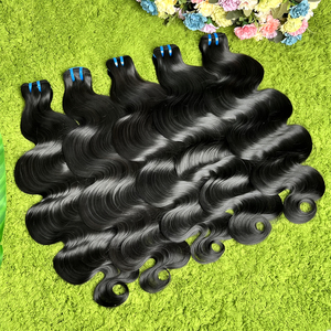 Extensiones de <span class=keywords><strong>Cabello</strong></span> Humano Virgen Vietnamita sin Procesar, Ondulado, Color Negro <span class=keywords><strong>Natural</strong></span>, para Mujeres - Product Image 3