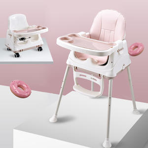 Chaise haute multifonctions en bois pour bébé, chaise de salle à manger Unique, usine - Product Image 3