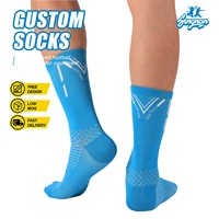 Chaussettes unisexes SN en tricot Spandex/Polyester, séchage rapide, respirantes, absorbant la transpiration, pour le cyclisme, le fitness, adultes et jeunes