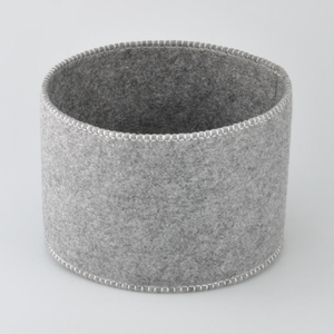 Panier de rangement rectangulaire en feutre fabriqué en Chine, gris foncé/gris clair, organisateur de haute qualité, style classique - Product Image 6