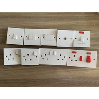 ABUK Calentador de Agua Eléctrico, Interruptor de Pared con Luz de Neón, Disponible Barato, Envío Rápido, 20A, Plástico de Baquelita, 1 Banda