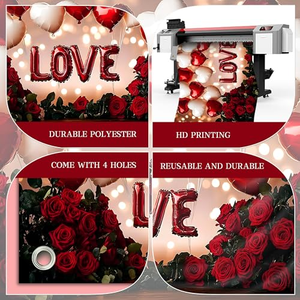 Pancarta Decorativa Promocional para el Día de San Valentín, Fondo para Propuesta de Matrimonio, Decoraciones con Corazones, Fondo de Amor - Product Image 4