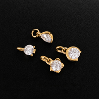 Pendentif EMANCO en acier inoxydable et zircon avec multiples serties pour bijoux DIY, accessoire quotidien, dropshipping, vente en gros