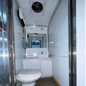 รถเทรลเลอร์เคลื่อนที่แบบพกพา2สถานีรถเทรลเลอร์ห้องน้ำหรูหรา - Product Image 3