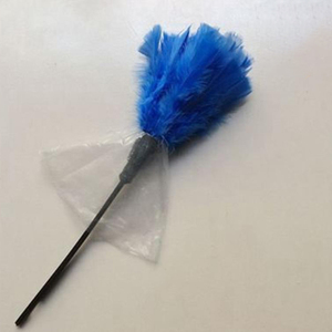 <span class=keywords><strong>Plumeau</strong></span> de dinde de couleur naturelle teinté à l'orange réutilisable écologique orange pour fournitures de nettoyage maison voiture bureau - Product Image 2