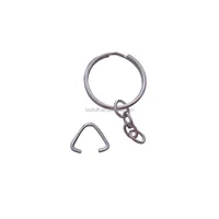 Top sale metal split key ring with triangle hook for sale ivoduff iron 5000pcs 1000 pcs/bag