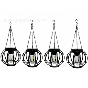Lanterne solaire de jardin Xinhuiyuan, petite lanterne en forme de citrouille, chaîne lumineuse pour terrasse, cour, villa, décoration extérieure - Product Image 5