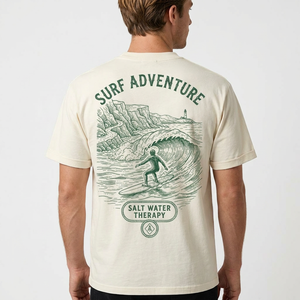 Camiseta de manga corta para hombre con estampado de vida silvestre de Mudassar Sports, corte regular, cuello redondo, informal, de algodón. - Product Image 3