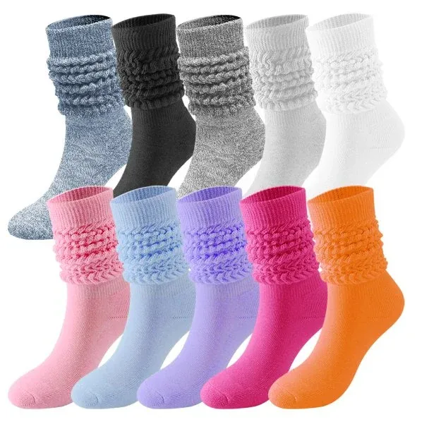extra long heavy slouch socks for women thick knit loose slouch socks women cotton socks