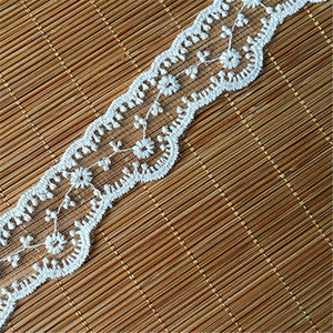 Mesh Lace Trim poliestere latte seta Lace Trim ricamo in cotone Non elasticizzato <span class=keywords><strong>Guipure</strong></span> solubile in acqua - Product Image 6