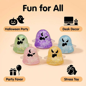 Caja Misteriosa de Halloween con Juguetes Blandos de Goma para Niños, Múltiples Estilos, con Purpurina, para Aliviar el Estrés - Product Image 5