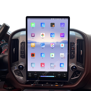 จอแนวตั้ง Gerllish ขนาด 15 นิ้ว สำหรับรถยนต์ GMC Sierra Chevrolet Silverado ปี 2014-2019 เครื่องเล่นมัลติมีเดียในรถยนต์ วิทยุ สเตอริโอ ระบบแอนดรอยด์ พร้อมระบบนำทาง GPS - Product Image 3