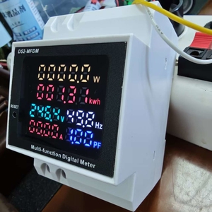 Monitor de CA de carril Din 6 en 1, 110V/220V/380V, 100A, factor de potencia de corriente de voltaje, medidor de frecuencia de energía eléctrica KWH activo - Product Image 3