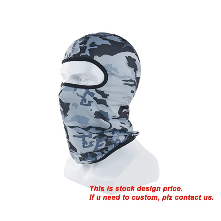 Wholesale high qualtity Custom logo face mask Knit Full Face Cover Ski Mask 1 hole balaclava cap hat