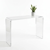 Table de toilette rectangulaire en acrylique moderne, durable, multifonctionnelle, imperméable, écologique, pour la décoration du salon