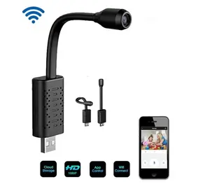 Venda quente Câmera IP Wifi HD Detecção de Movimento U21 Wifi USB Portátil Home Security Camcorder V380 Vigilância Inteligente