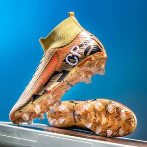 รองเท้าฟุตบอลหุ้มข้อสูงสำหรับผู้ชาย รองเท้าฝึกซ้อมกีฬา รองเท้าฟุตบอลแบบมีปุ่มยาวสำหรับเล่นกลางแจ้ง รองเท้าฟุตบอลสำหรับเล่นในร่มสำหรับนักเรียน - Product Image 3