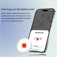 WESOLVET Rastreador GPS 4G Impermeable para Android/iOS, Localizador Antipérdida para Llaves/Billeteras/Equipaje, Batería CR2032 Reemplazable, App