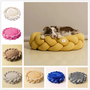 Cama para Gatos Tejida a Mano, Ultra Suave, Nueva, Creativa, Lavable a Máquina, Superficie de Felpa de 6 cm de Grosor, Cama para Mascotas, Perros y Gatos - Product Image 2