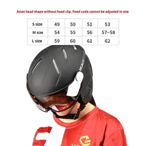 קסדת סקי משולבת מראה חדשה סִגְנוֹן עם חומר EPS דגם U16 לבטיחות חיצונית למבוגרים ולילדים במפעל OEM מותאם אישית - Product Image 2