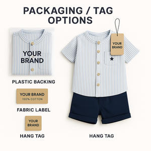 Petite commande en gros de chemises pour enfants en <span class=keywords><strong>lin</strong></span> et coton, couleur neutre, haut pour garçon, chemises à boutons, pantalons, t-shirt vintage pour tout-petits à boutons sur le devant - Product Image 5