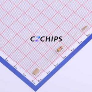 Resistencia de Orificio Pasante CF1/4W-4.3Kohm 5%T52, Componente de Orificio Pasante (THT), Película de Carbono de 2.3x6.5mm, 4.3kOhm 5% 250mW - Product Image 1