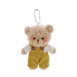 Llavero <span class=keywords><strong>de</strong></span> oso <span class=keywords><strong>de</strong></span> peluche texturizado Kawaii con overol <span class=keywords><strong>de</strong></span> pana, colgante <span class=keywords><strong>de</strong></span> animal <span class=keywords><strong>de</strong></span> peluche para bolso, muñeco <span class=keywords><strong>de</strong></span> juguete color rosa rubor, regalo <span class=keywords><strong>de</strong></span> Navidad 10cm - Product Image 5