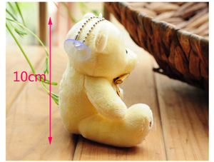 10cm dễ thương mềm mini đồ chơi sang trọng gấu bông móc khóa kích thước nhỏ nhồi bông mềm gấu bông Valentine nhồi bông động vật sang trọng <span class=keywords><strong>Keychain</strong></span> - Product Image 5