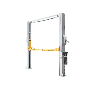 Manual two side release clear floor type two post car hoist vehicle lifter auto elevator