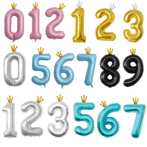 Nuevo Globo de Aluminio Brillante con Forma de Número del 0 al 9 para Decoración de Fiestas de Cumpleaños, Bodas, Navidad, Halloween, <span class=keywords><strong>40</strong></span> Pulgadas - Product Image 2