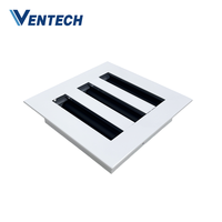 Diffuseur linéaire réglable à 3 fentes en aluminium pour conduits d'air conditionné Ventech HVAC