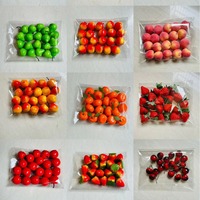 Fabrikant Groothandel Simulatie Mini Fruit- en Groentemodellen, Chili, Mais, Aubergine, Aardappel, Fruitplant Hangende Decoraties