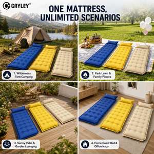 Materassino da Campeggio con Cuscino, Materasso Gonfiabile Portatile <span class=keywords><strong>per</strong></span> Escursioni Familiari e Campeggio di Gruppo - Product Image 3