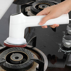 Brosse <span class=keywords><strong>de</strong></span> nettoyage électrique portable pour la vaisselle, brosse <span class=keywords><strong>de</strong></span> nettoyage <span class=keywords><strong>de</strong></span> <span class=keywords><strong>cuisine</strong></span>, 5 têtes <span class=keywords><strong>de</strong></span> brosse remplaçables, brosse <span class=keywords><strong>de</strong></span> nettoyage sans fil pour la maison - Product Image 3