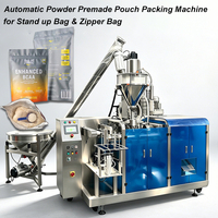 Machine d'emballage automatique pour sachets préformés de 100g à 1000g avec cuillère, pour poudre de lactosérum, collagène, protéines, lait en poudre, sachets à fermeture éclair