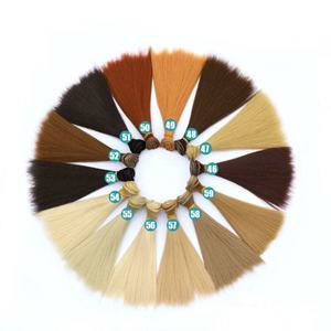 FSTYLER bambola pezzo di capelli ad alta temperatura in fibra sintetica riccioli dritto di fabbrica per BJD SD fai da te 15cm 20cm 25cm - Product Image 1