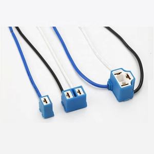 ユニバーサルカーLEDバルブターンシグナルランプホルダープラグワイヤーハーネスアダプターセラミックPBT絶縁錫メッキ銅導体12V H1 - Product Image 2