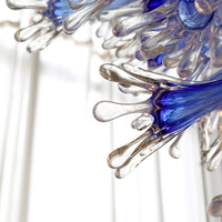 Lustre suspendu moderne de luxe en verre de Murano pour la décoration de mariage