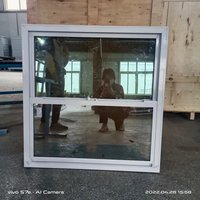 Fenêtre coulissante moderne en aluminium, anti-bruit, étanche, à levage vertical, avec moustiquaire extérieure en acier inoxydable pour cuisine, garantie 5 ans