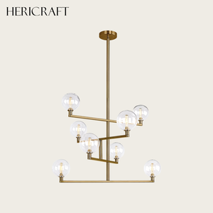 Lámpara de Techo LED Contemporánea de 8 Luces, Personalizable, para Sala de Estar, Comedor, Cocina, 110V - Product Image 1