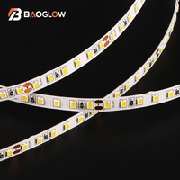 Bande LED flexible SMD 2835 DC 12V 24V 3000K 4000K 6000K 10W IP20 8mm pour chambre à coucher intérieure