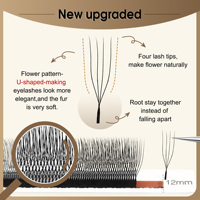 Extensions de cils CoMango en forme de U 2D 3D 4D 5D, courbure C D M, cils naturels doux en fibres technologiques, plateaux de cils