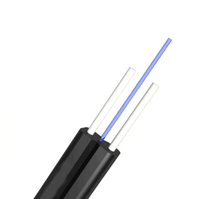 Venta al por mayor de cable de fibra óptica para interiores G657A1 GJYXFCH 1 núcleo Ftth Cable de caída 1km Cable de caída de fibra óptica 1 núcleo