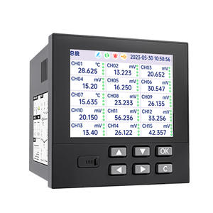 Enregistreur sans papier de qualité industrielle 8/16/32 canaux, instrument de surveillance de la température, du signal de tension/courant, capacité multi-IO - Product Image 1