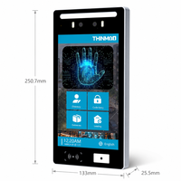 Système de contrôle d'accès Android 7 pouces avec reconnaissance biométrique des veines palmaires et interphone visuel pour bâtiments intelligents, vente en gros OEM THINMOO