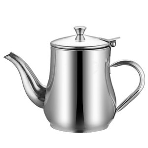 Pote de aço inoxidável para cozinha, recipiente de armazenamento de óleo, recipiente de aço inoxidável para cozinha, recipiente de vinagre e molho, à prova de poeira, ferramentas de cozinha - Product Image 1