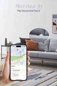 Ruised Stock Top Sale Mini Pet Smart Car GPS Tracker Find My Key Tracker <span class=keywords><strong>Localizador</strong></span> de artículos para bolsas llaves equipaje - Product Image 4