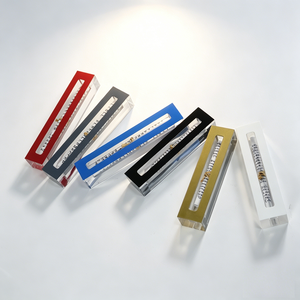 Wholesale Clear Lucite Acrylic Mezuzah Scroll Case Custom Silk <b>Screen</b> Logo Judaica Religious for Storage Box - Product Image 3